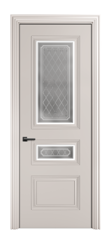 Дверь межкомнатная Турин 4 Цвет Дымчатый Покрытие ЭМАЛИ Эмаль Наличник  ML 85 Цена 69243