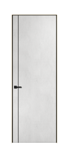Дверь межкомнатная Слот 10-011 Цвет Бетон известковый Покрытие ПВХ ФАКТУРНЫЕ Наличник Скрытый короб золото Цена 44404