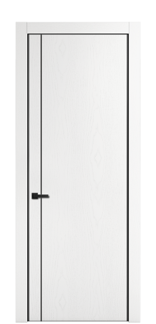 Дверь межкомнатная Слот 10-011 Цвет Ясень Белый Покрытие ЭМАЛИ Шпон крашеный Наличник  Q 90 Цена 51637