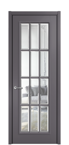 Дверь межкомнатная Амелия 12 Цвет Фиолетовый Покрытие ЭМАЛИ Эмаль Наличник L 50 Цена 79097