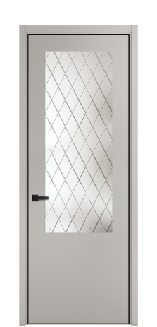 Дверь межкомнатная Страйп 2 Цвет Серый Шелк Покрытие ЭМАЛИ Эмаль Наличник  L 50 Цена 51096