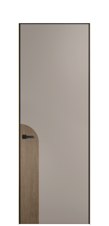 Дверь межкомнатная Дуэт 20 Цвет Какао Покрытие ЭМАЛИ Эмаль Наличник Скрытый короб золото Цена 55213
